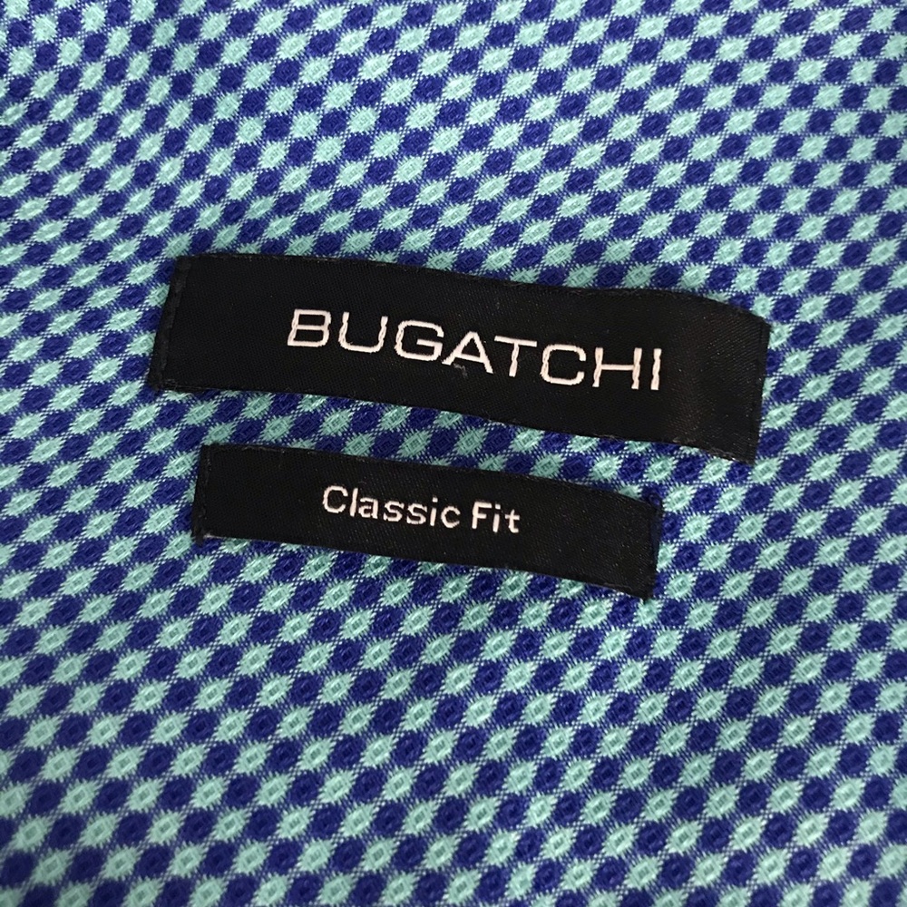 Bugatchi Blue Size Medium Button Down Long Sleeve… - image 4